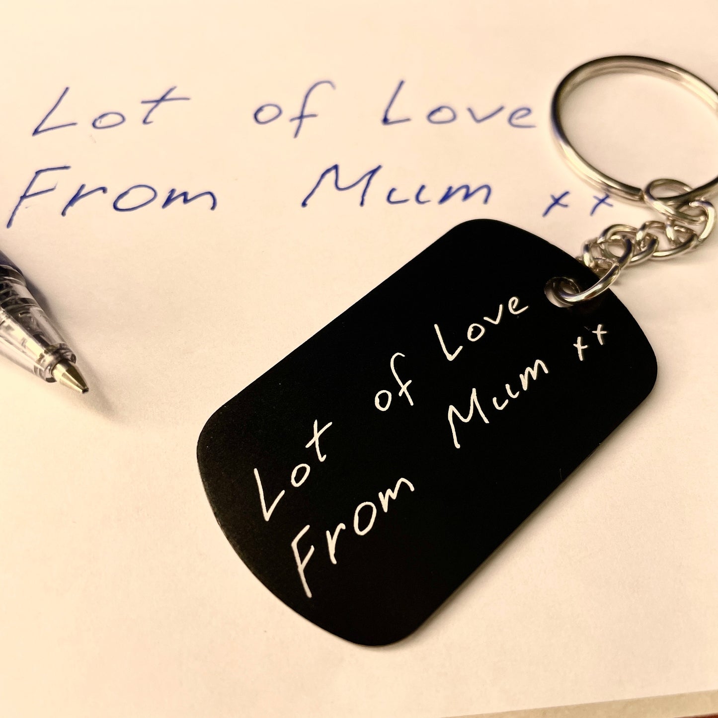 Personalised Engraved Photo Keyring - Custom Sentimental Keepsake Gift