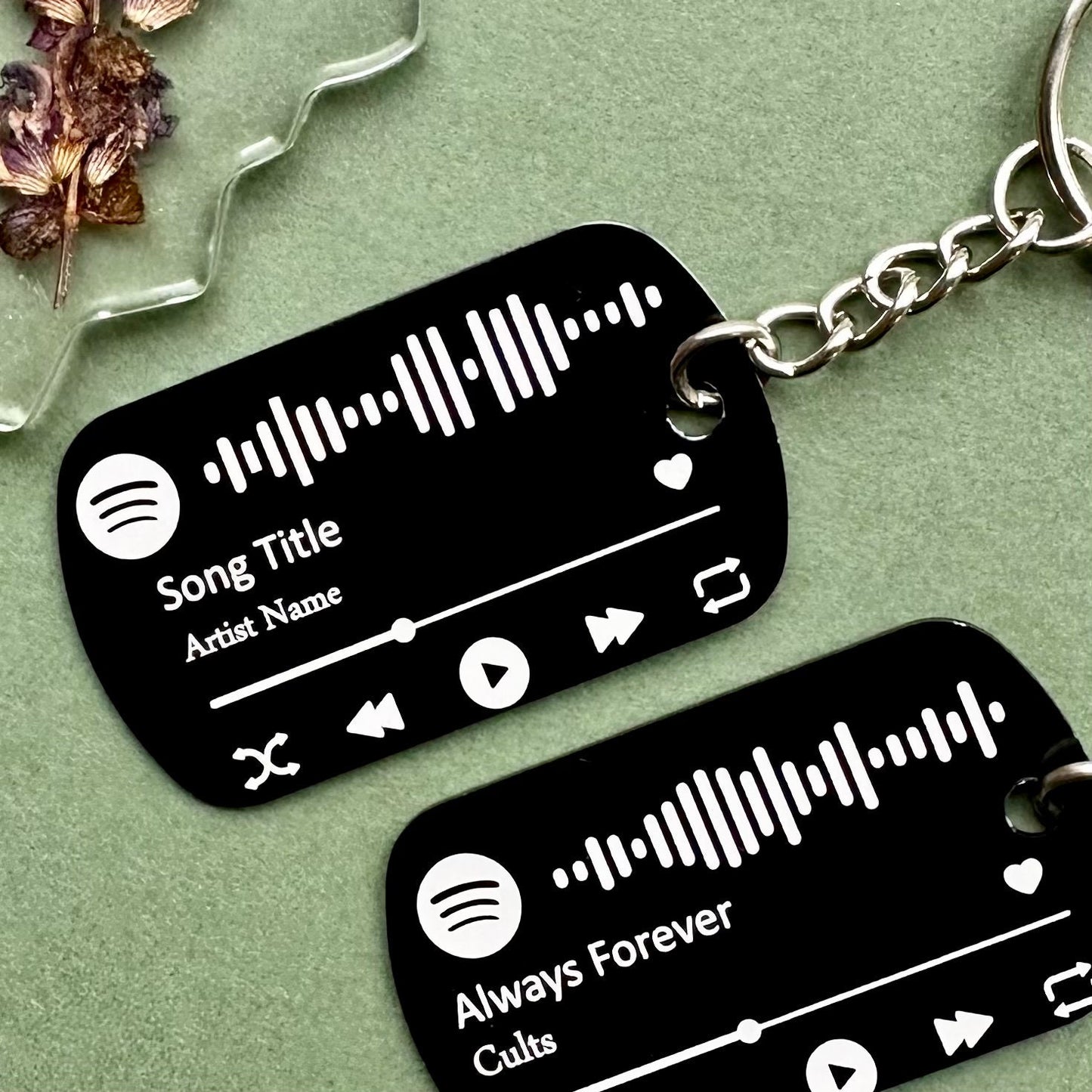 Personalised Photo Keyring, Spotify Keychain, Music Scannable Keychain, Personalised Gift Music,Customised Keyring,Birthday Anniversary Gift