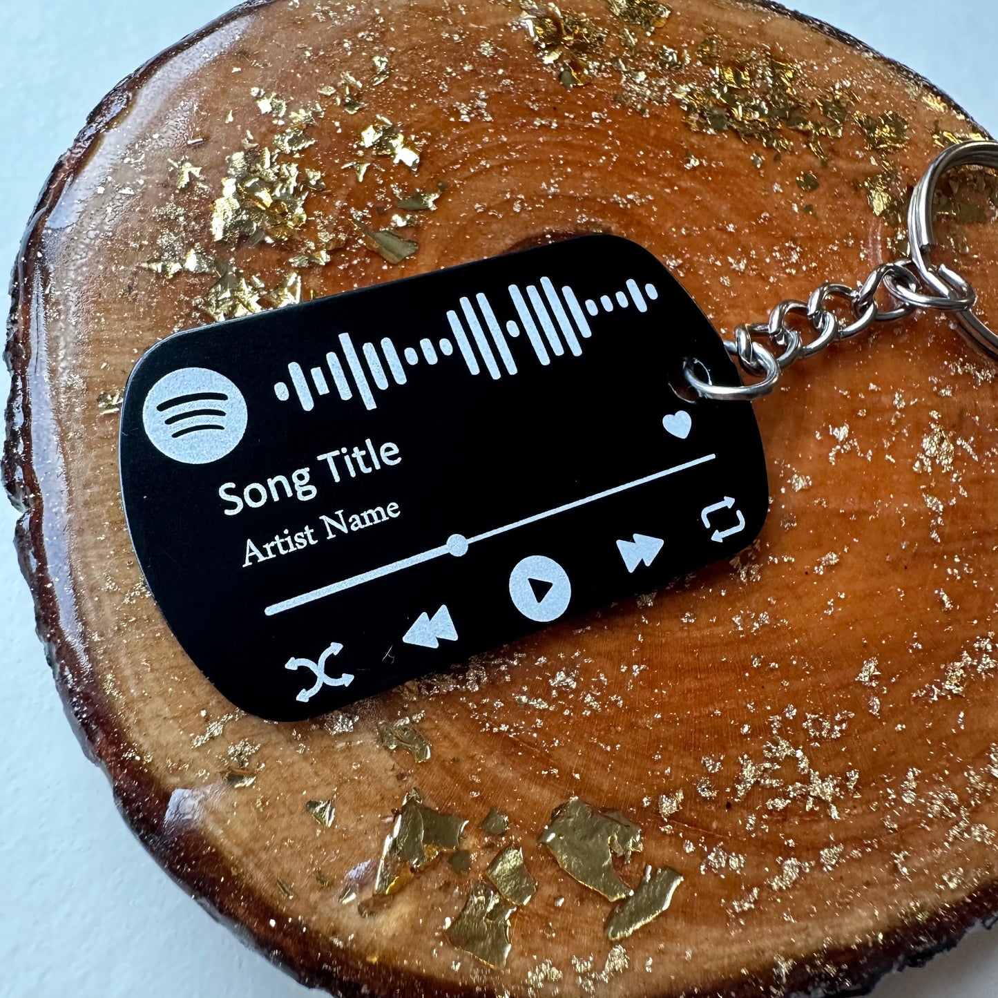 Personalised Photo Keyring, Spotify Keychain, Music Scannable Keychain, Personalised Gift Music,Customised Keyring,Birthday Anniversary Gift