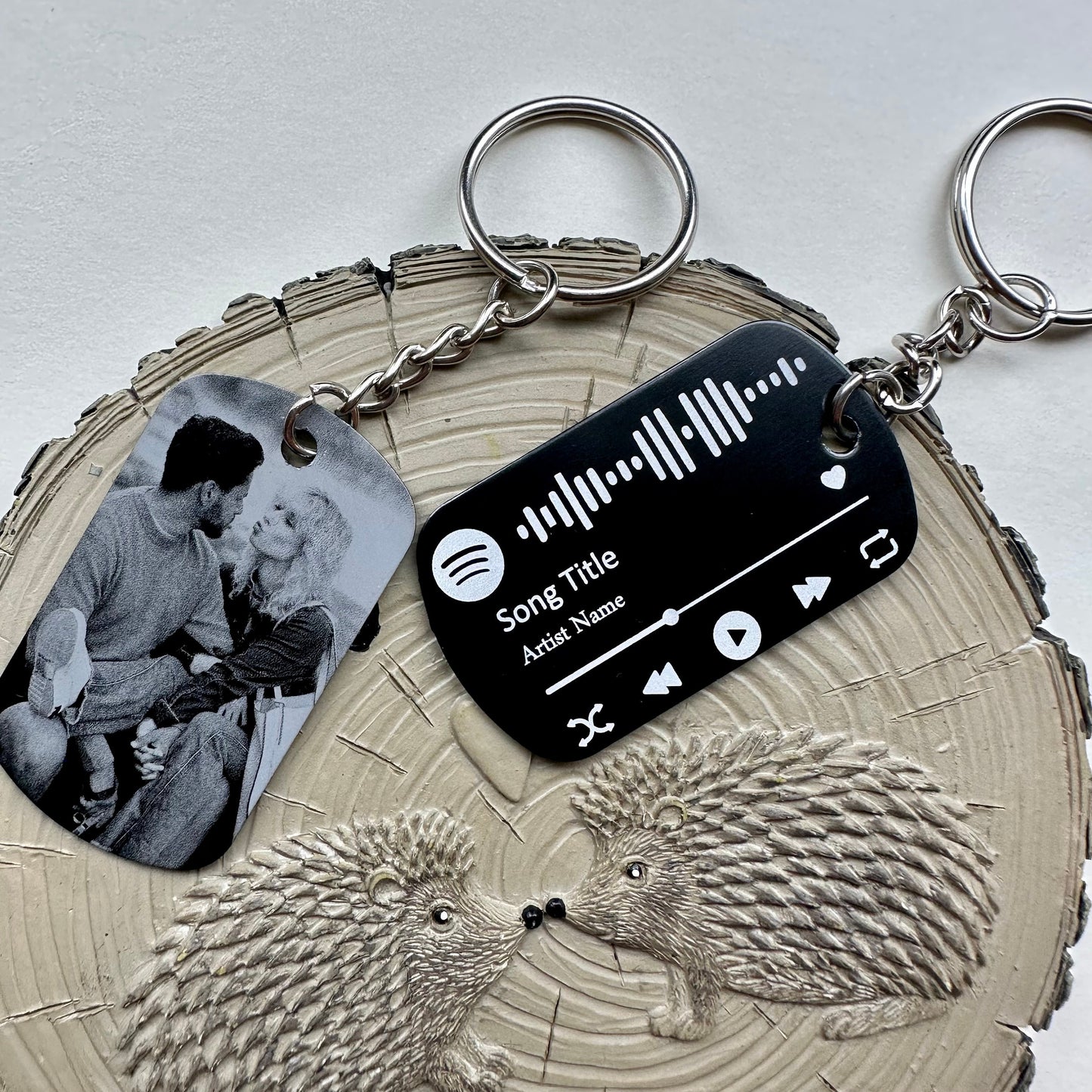 Personalised Photo Keyring, Spotify Keychain, Music Scannable Keychain, Personalised Gift Music,Customised Keyring,Birthday Anniversary Gift