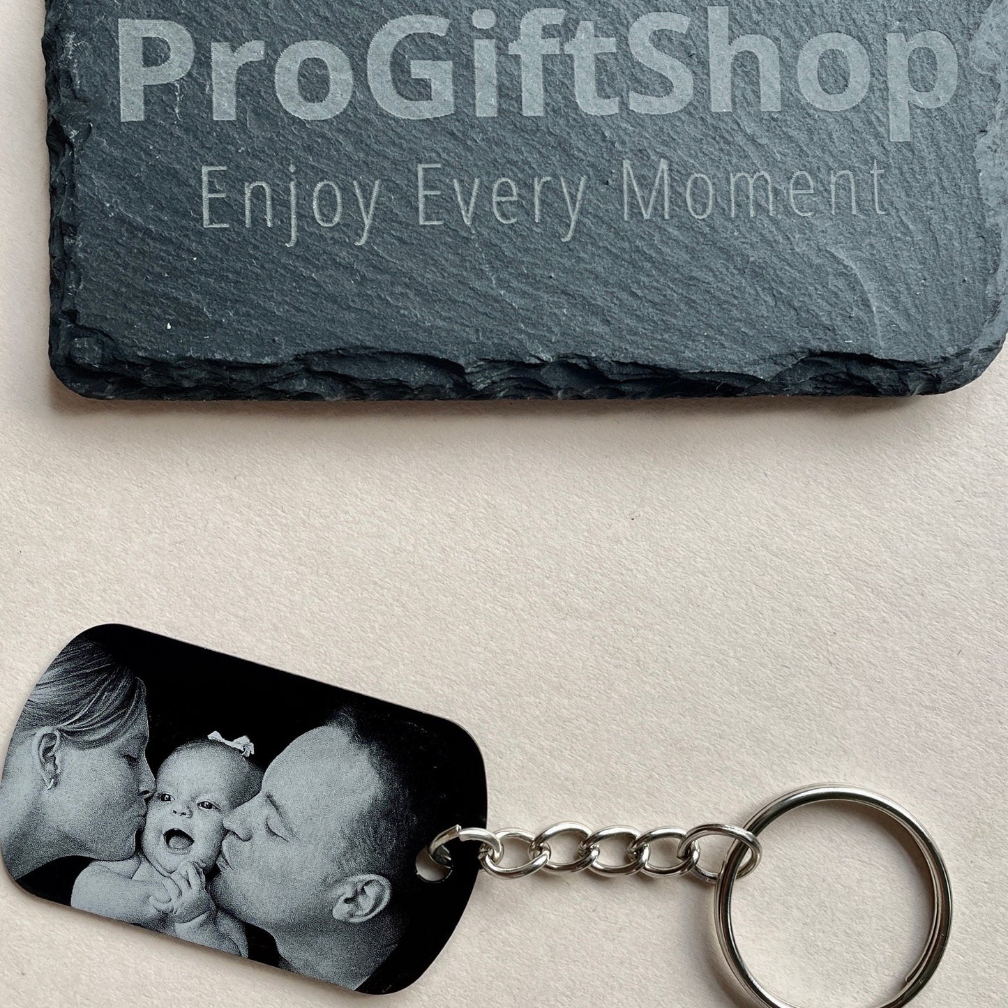 The Moment You Became My Daddy - Personalised Photo Keyring