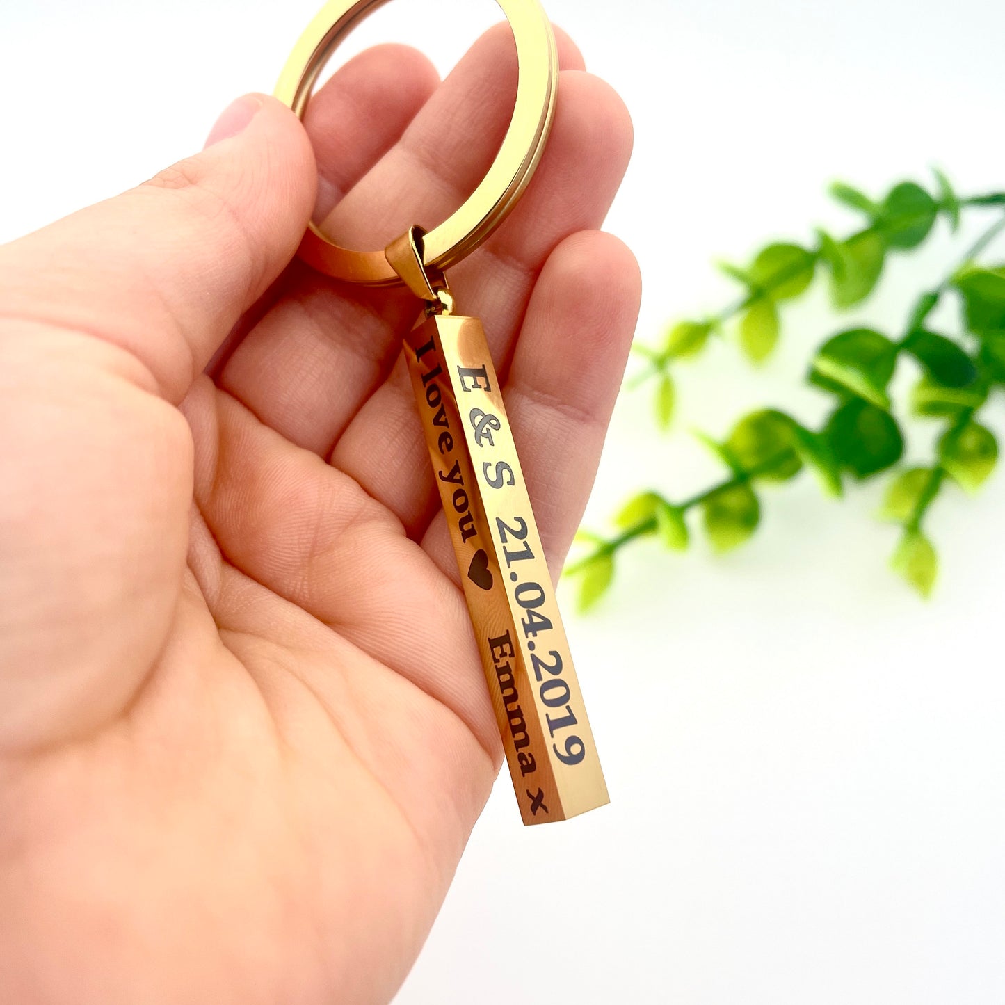 Personalised Bar Keychain | Engraved Keychain | Personalised Keyring | Drive Safe | Gift For Him | Personalised Gift | Best Friend Key ring