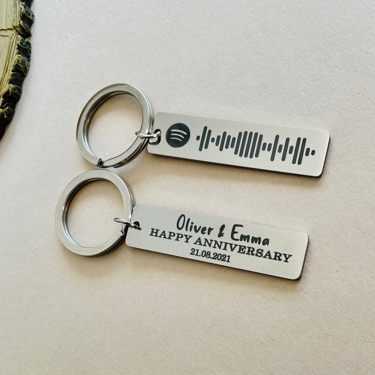 Personalised Spotify Keychain Music Scannable Keyring Personalised Gift Music Gift Keychain Customised Keyring Birthday Anniversary Gift