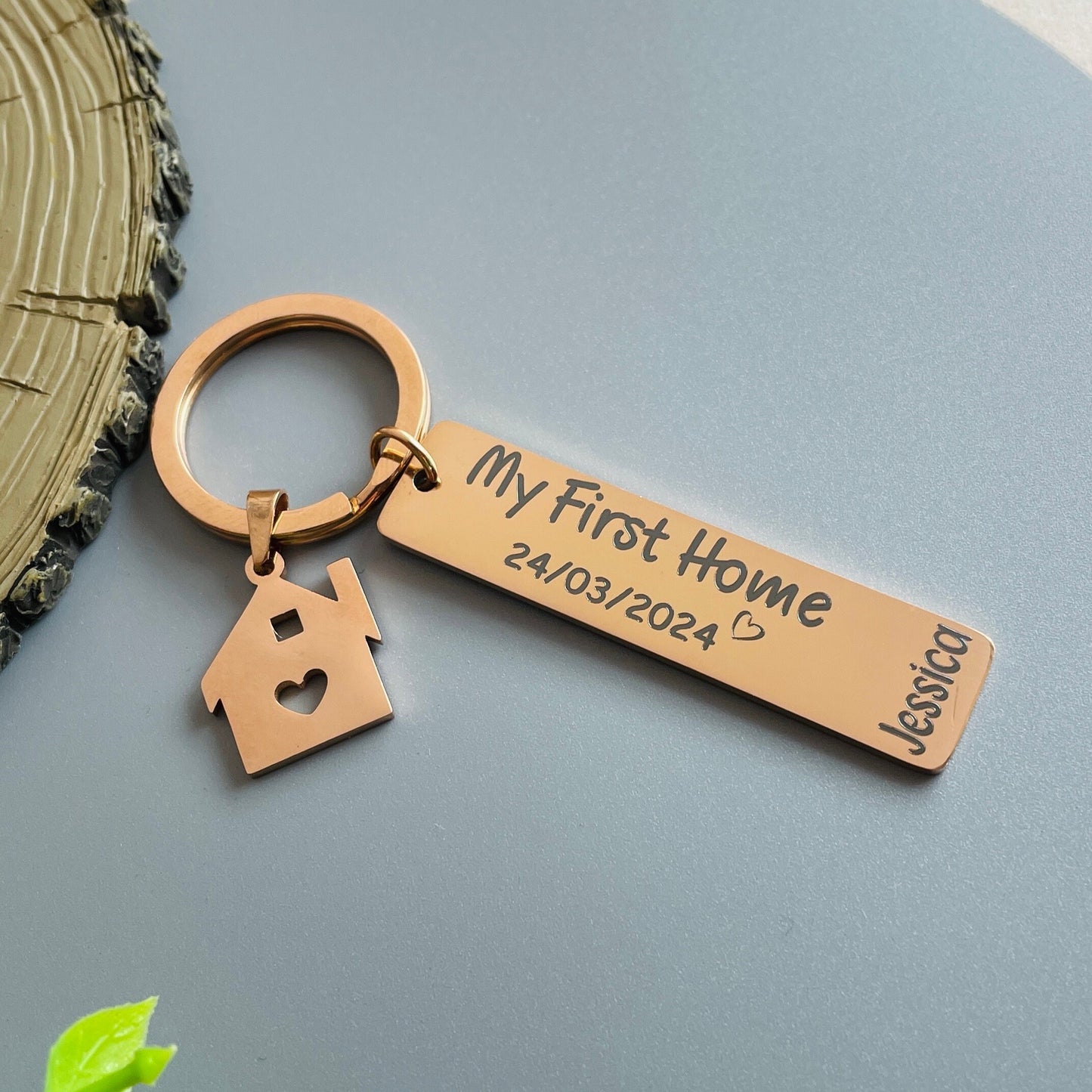 New Home First Home Keychain Personalised Gift Matching Couple Keyrings for New Home Gift Housewarming Gift Just Married Gift First Home