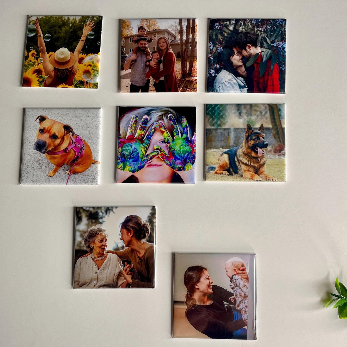 Personalised Photo Magnets | Custom Fridge Magnets Set of 6 | Wedding Favours | Anniversary Gift, Photo Christmas Gift, Custom Photo Magnets