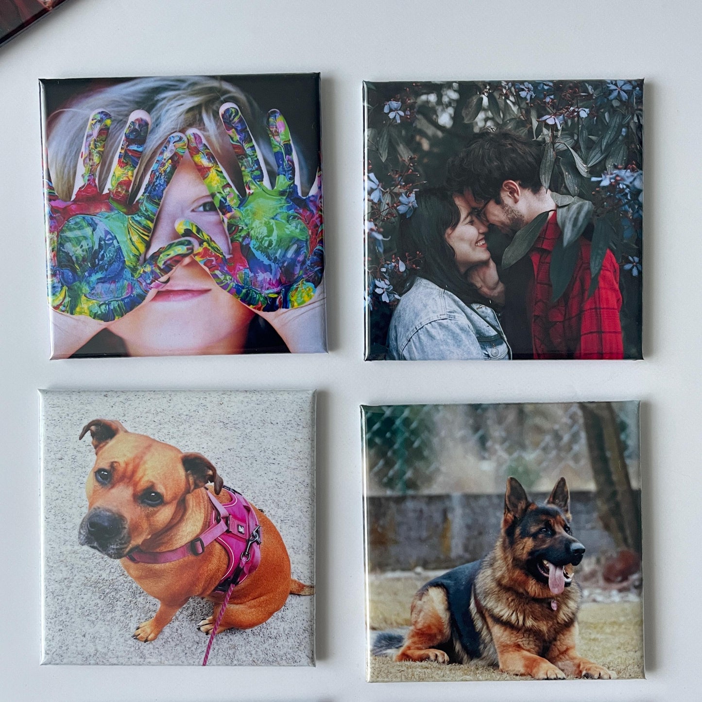 Personalised Photo Magnets | Custom Fridge Magnets Set of 6 | Wedding Favours | Anniversary Gift, Photo Christmas Gift, Custom Photo Magnets