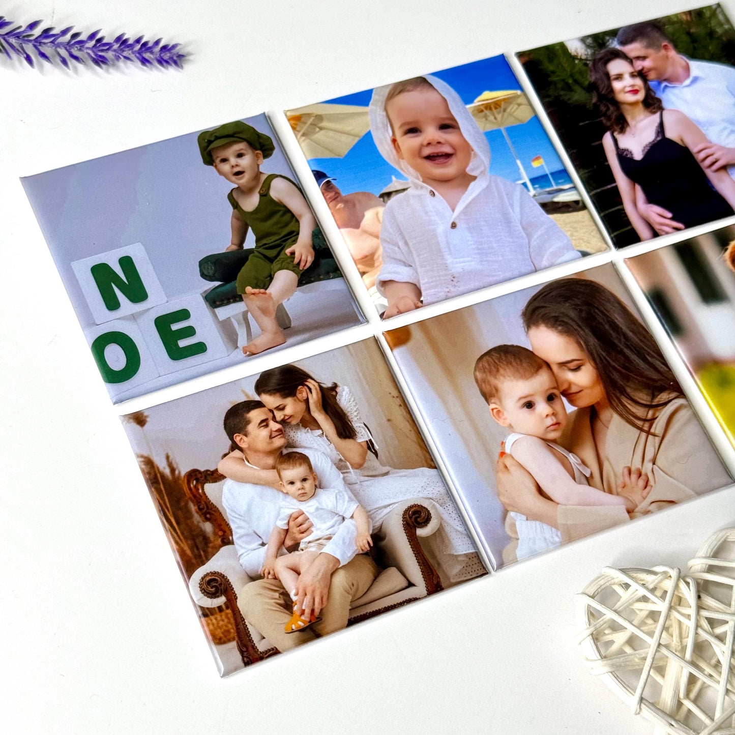 Personalised Fridge Magnet | Custom Photo Magnets Set of 6 | Wedding Favours | Gift from Him Her | Custom Photo Gift Idea Anniversary Gift