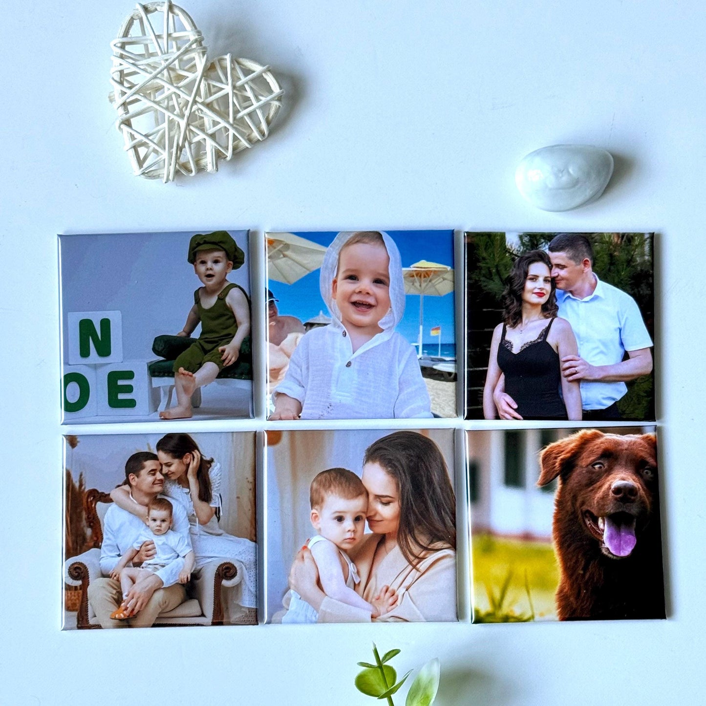 Personalised Fridge Magnet | Custom Photo Magnets Set of 6 | Wedding Favours | Gift from Him Her | Custom Photo Gift Idea Anniversary Gift