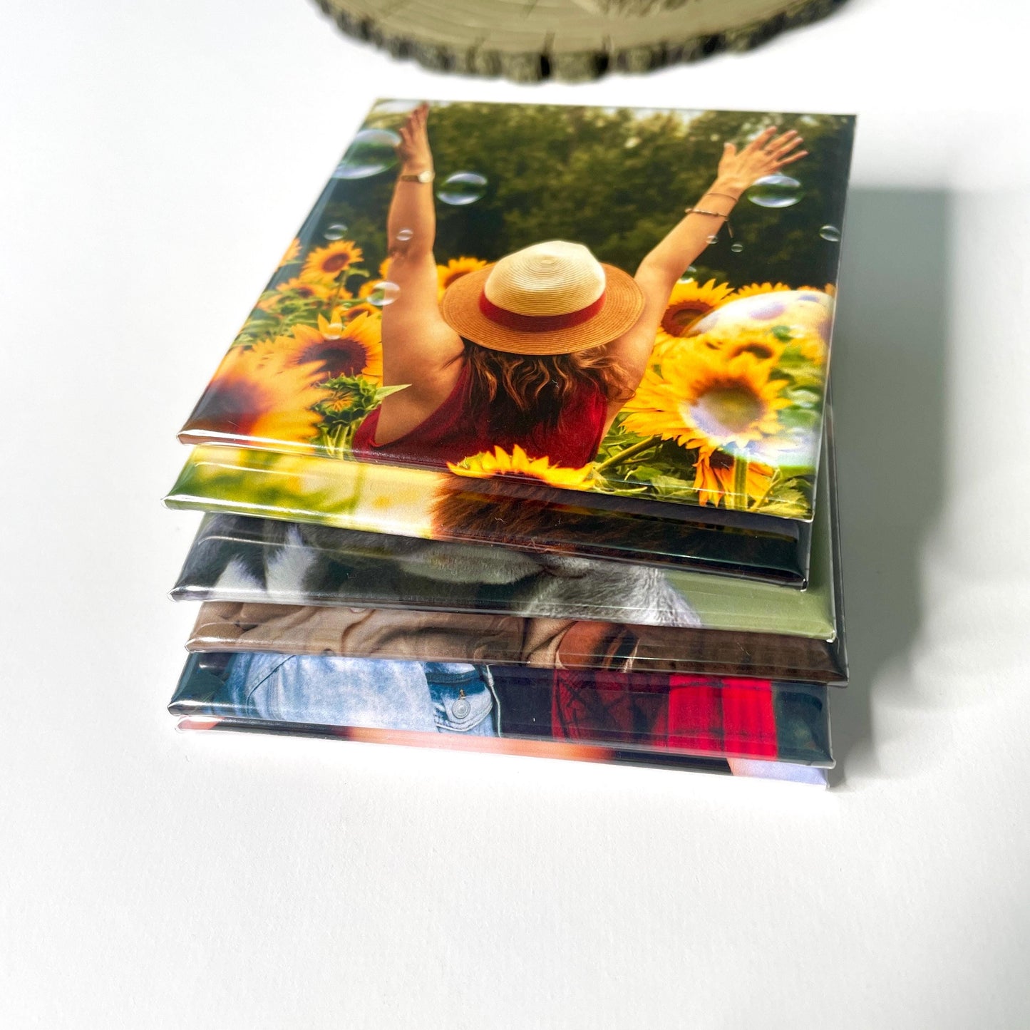 Personalised Fridge Magnet | Custom Photo Magnets Set of 6 | Wedding Favours | Gift from Him Her | Custom Photo Gift Idea Anniversary Gift