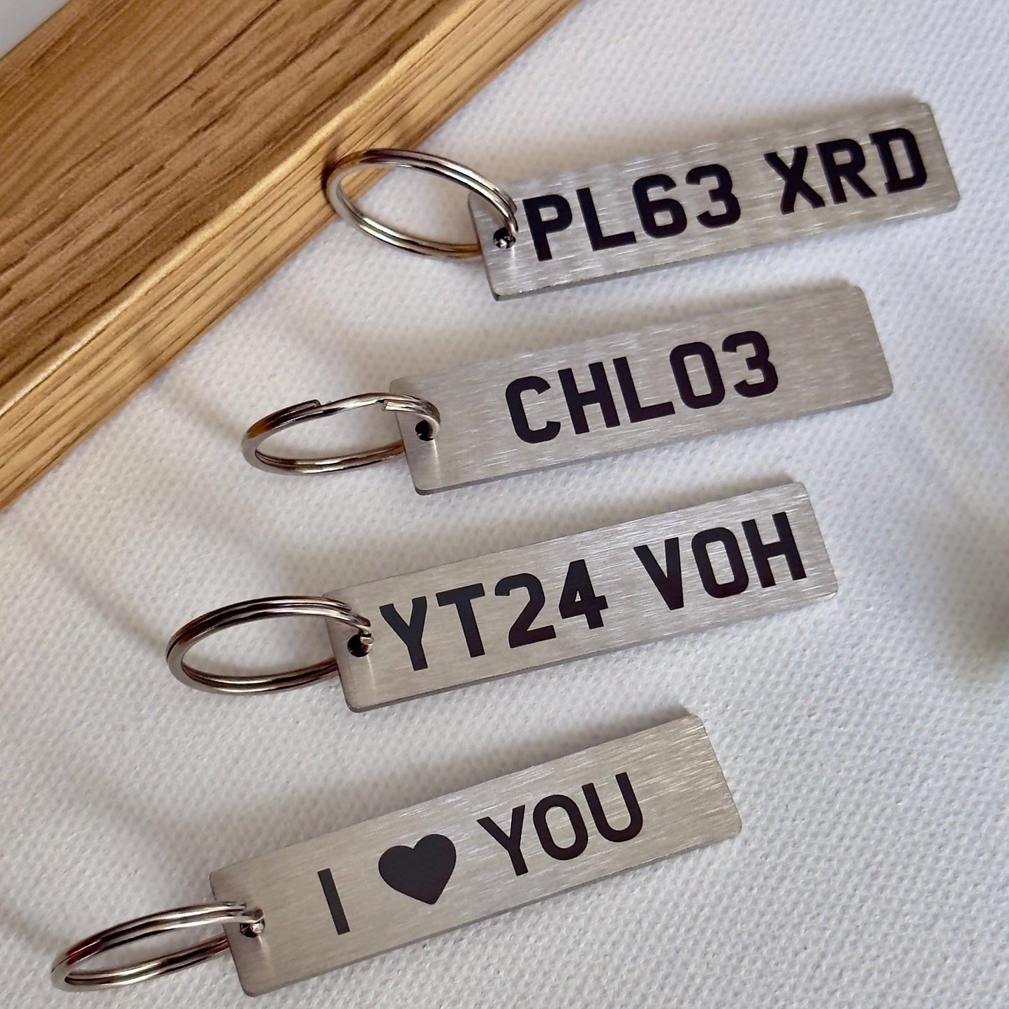Custom Number Plate Keyring | Personalised Car Registration Keychain | UK Car Reg Plate Keychain, Father’s Day Gift, Customisable Car Number