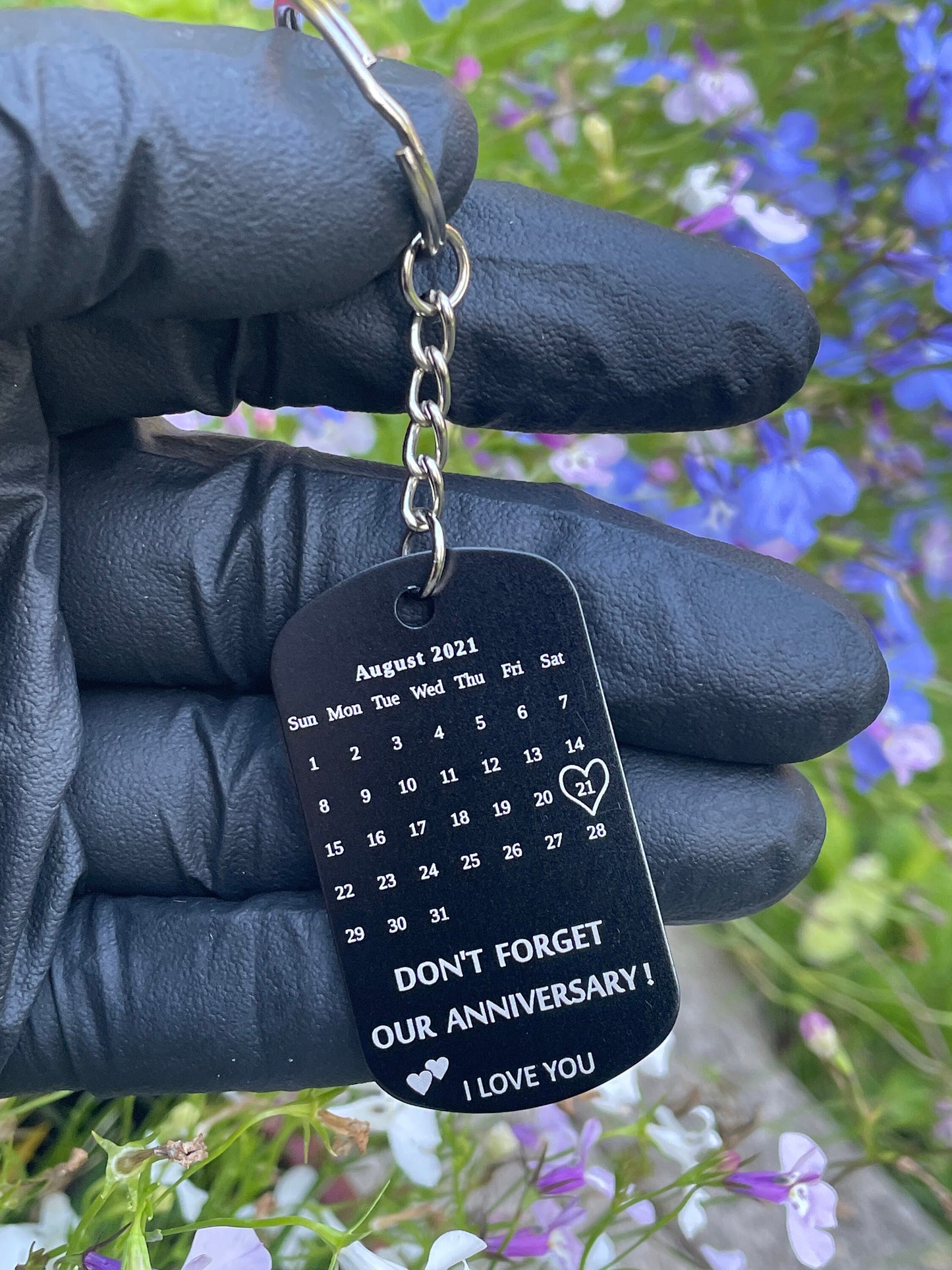 Personalised Engraved Photo Keyring - Custom Sentimental Keepsake Gift