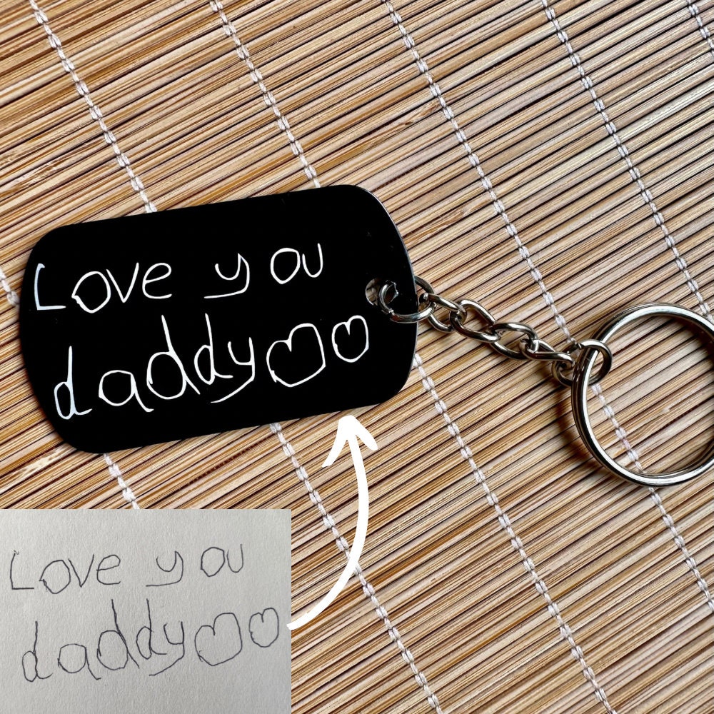 Custom Photo Keychain for Dad,Personalized Engraved Calendar Date Picture Keyring,Anniversary Gifts for Him,Fathers Day Gift,Daddy gift