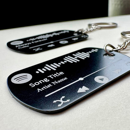 Personalised Photo Keyring, Spotify Keychain, Music Scannable Keychain, Personalised Gift Music,Customised Keyring,Birthday Anniversary Gift