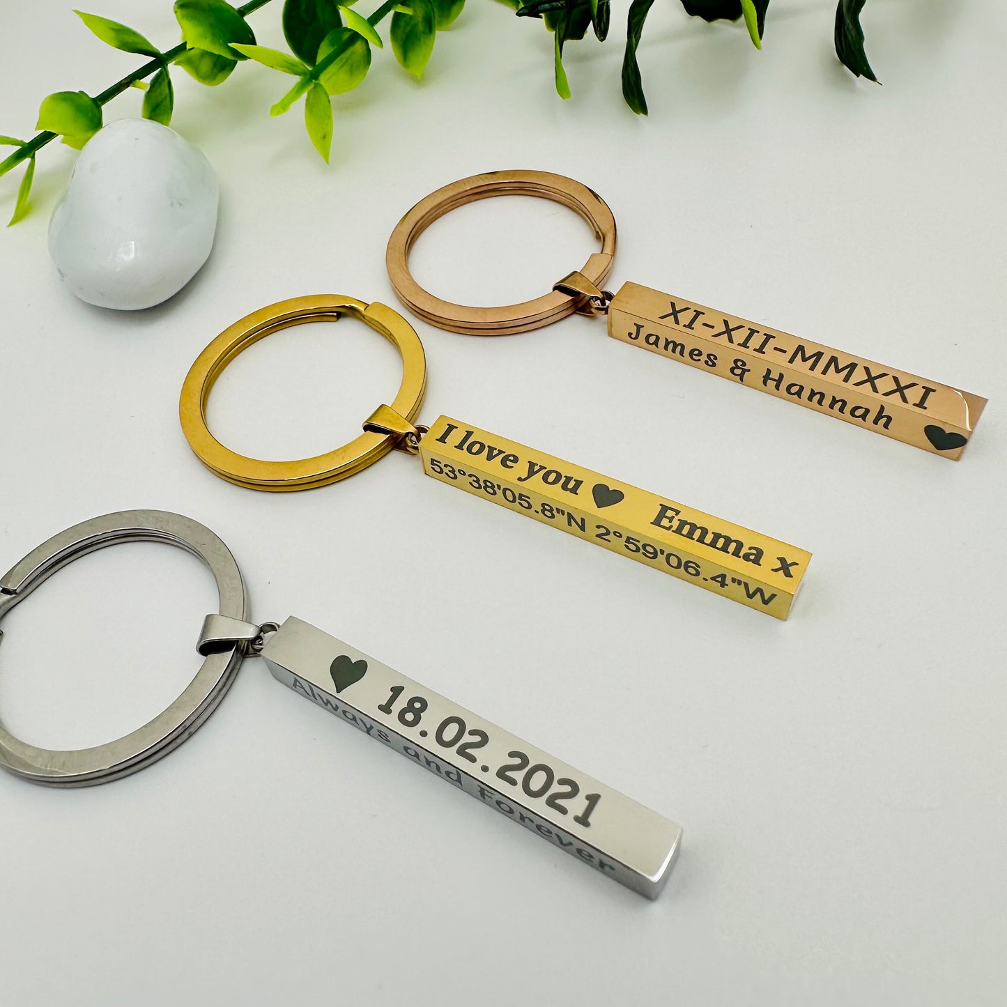 Location Coordinates Keychain Longitude Latitude Keychain,Personalized Keychain for Woman,Custom Pendant Keychain,Metal Engraved Keychain