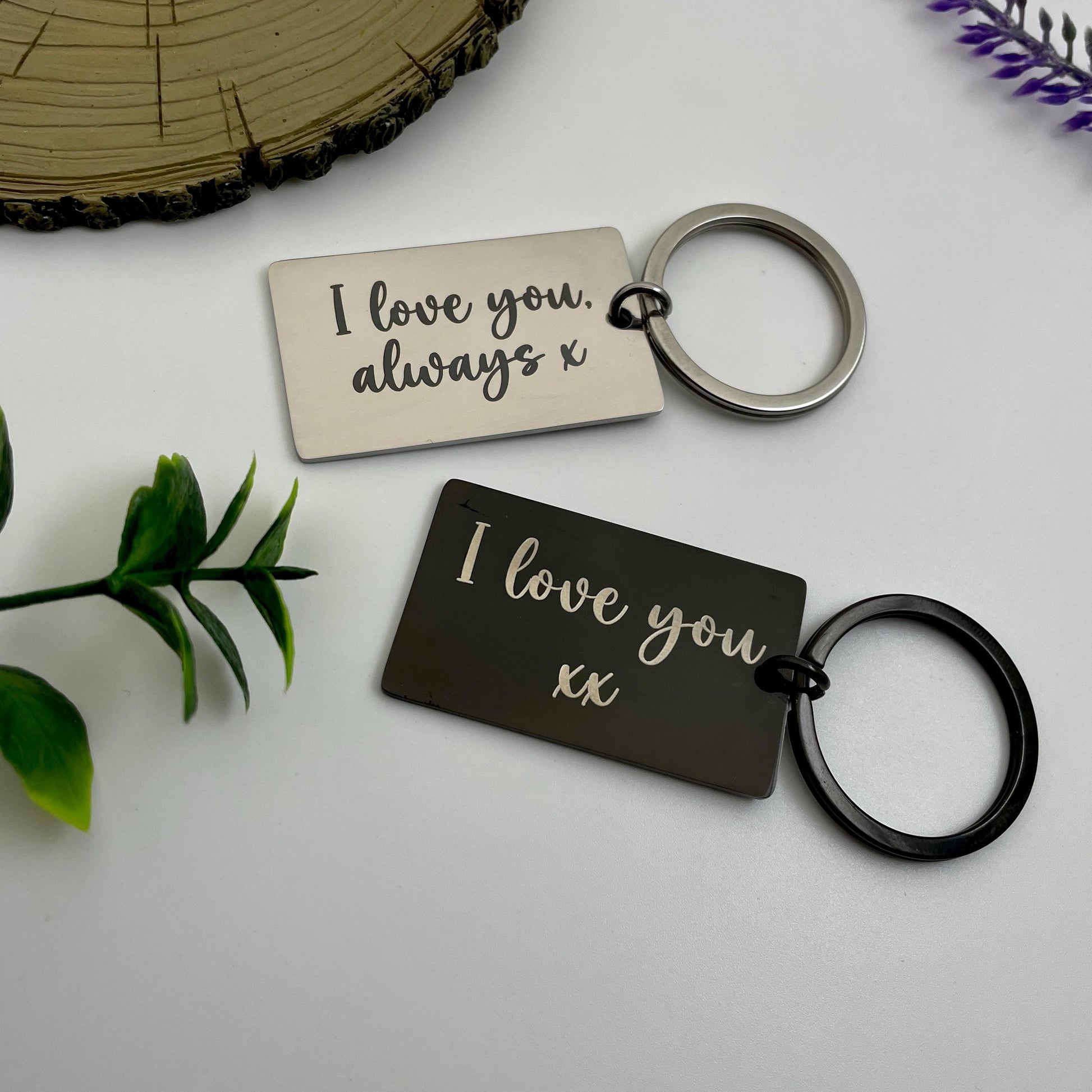 It Started with a Message... | Personalised Couples Anniversary Keyring - Custom Date and Time - Relationship Gift,Engravable Date Keychain