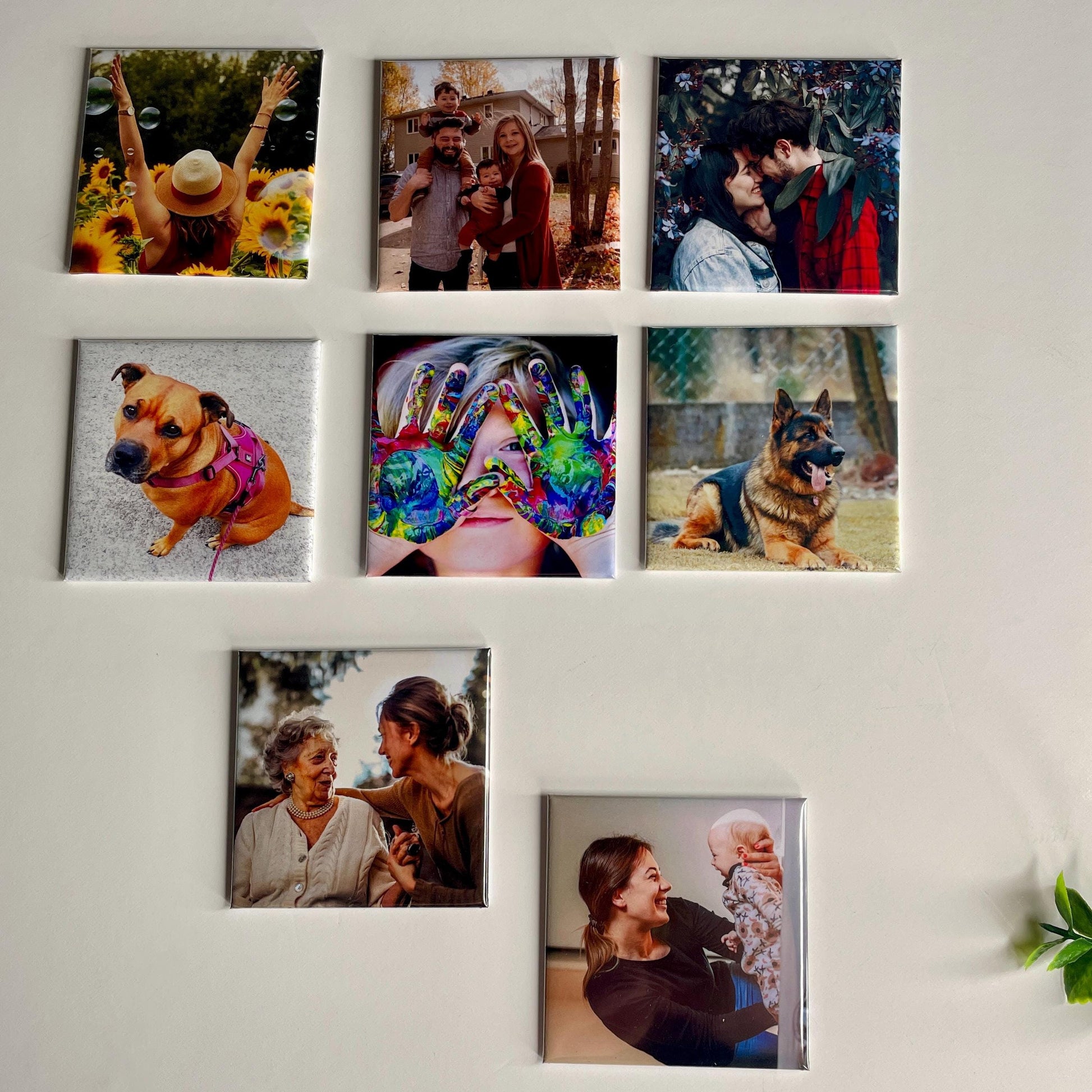 Personalised Photo Magnets | Custom Fridge Magnets Set of 6 | Wedding Favours | Anniversary Gift, Photo Christmas Gift, Custom Photo Magnets