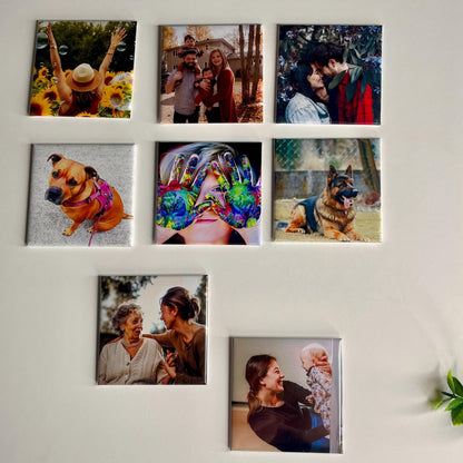 Personalised Photo Magnets | Custom Fridge Magnets Set of 6 | Wedding Favours | Anniversary Gift, Photo Christmas Gift, Custom Photo Magnets