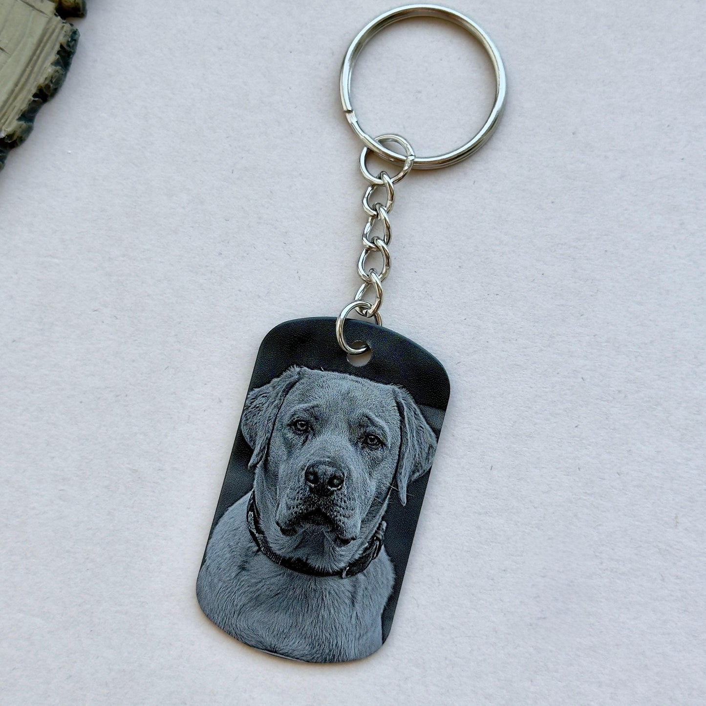 Dog Memorial Photo Keyring, Custom Pet Keepsake, Personalised Pet Memorial Photo Key ring - Cat Dog Pet Loss Bereavement Grief Keychain