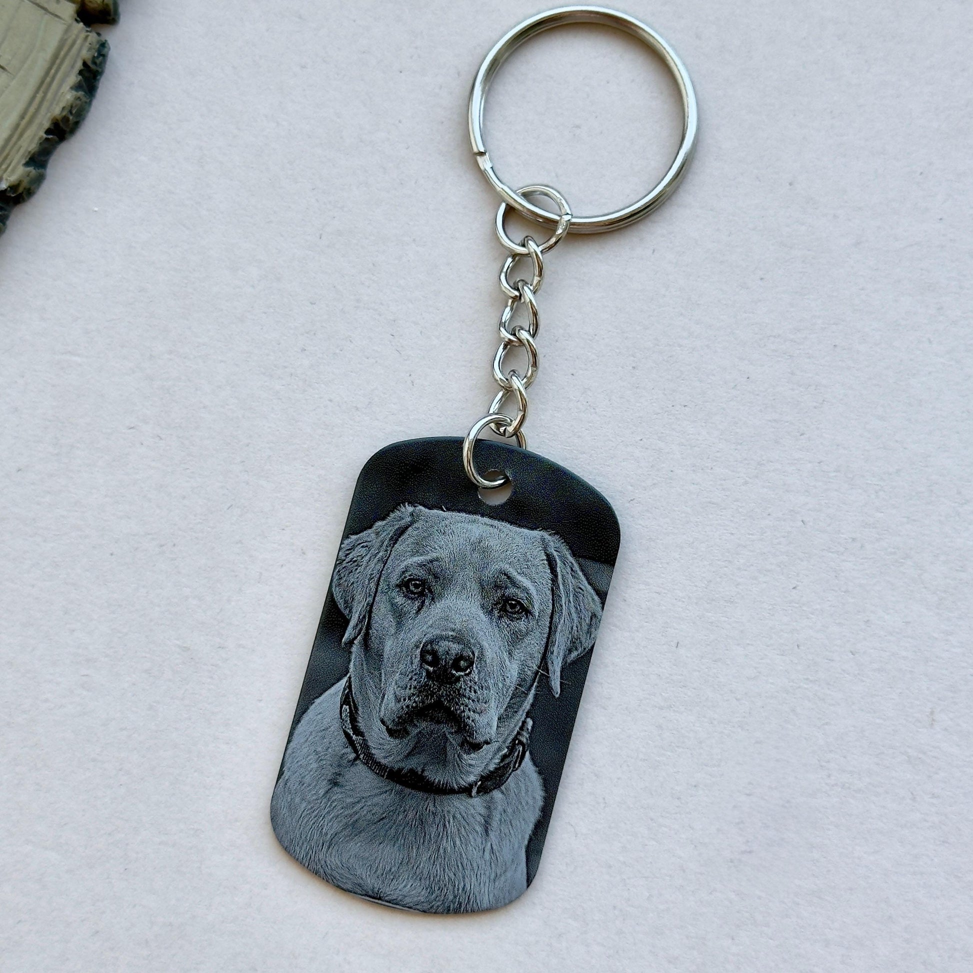 Dog Memorial Photo Keyring, Custom Pet Keepsake, Personalised Pet Memorial Photo Key ring - Cat Dog Pet Loss Bereavement Grief Keychain